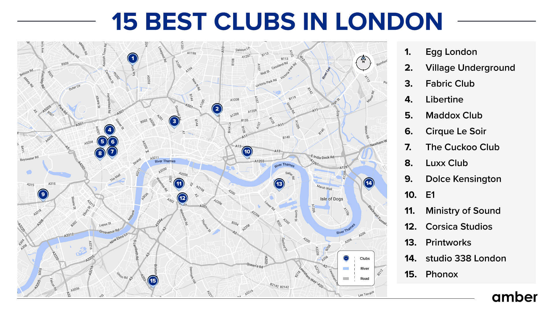 15 best clubs in London