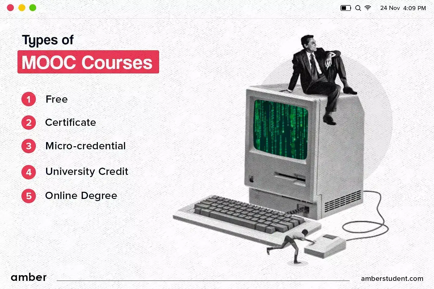 types of MOOC courses