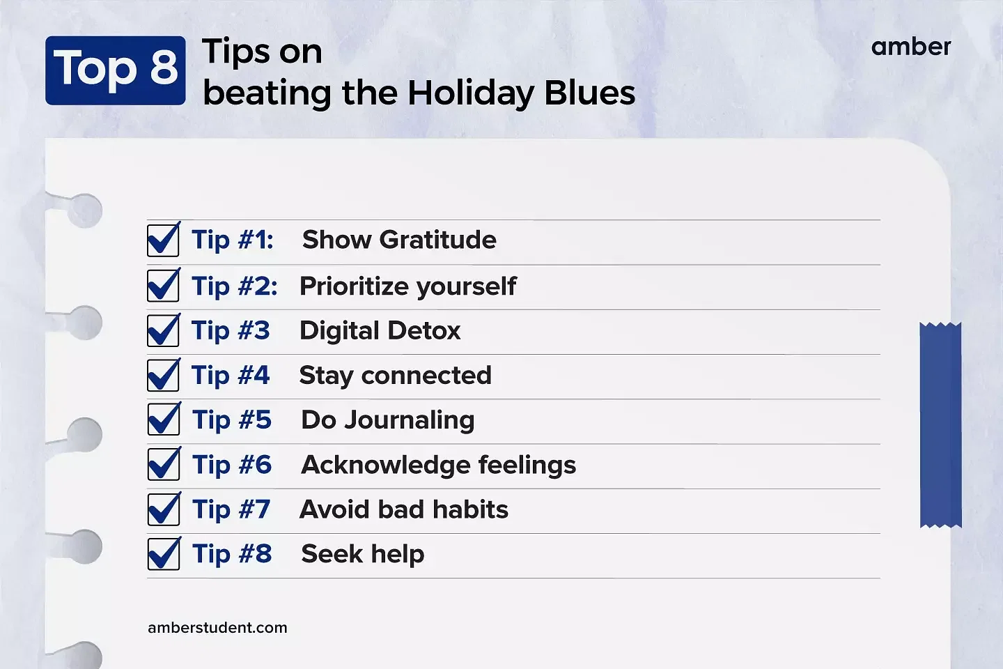 Tips on beating the Holiday Blues