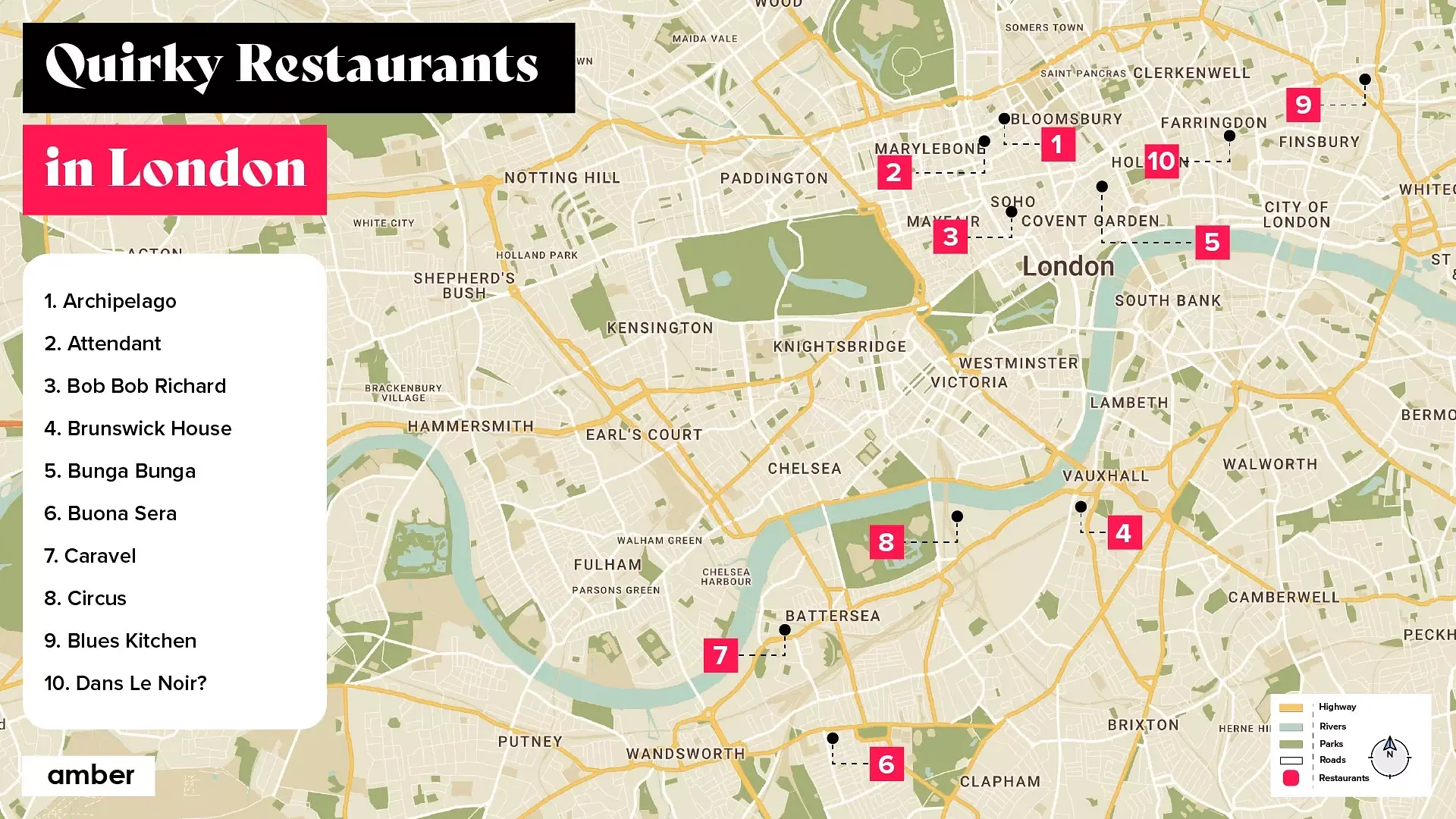 Quirky restaurants in London