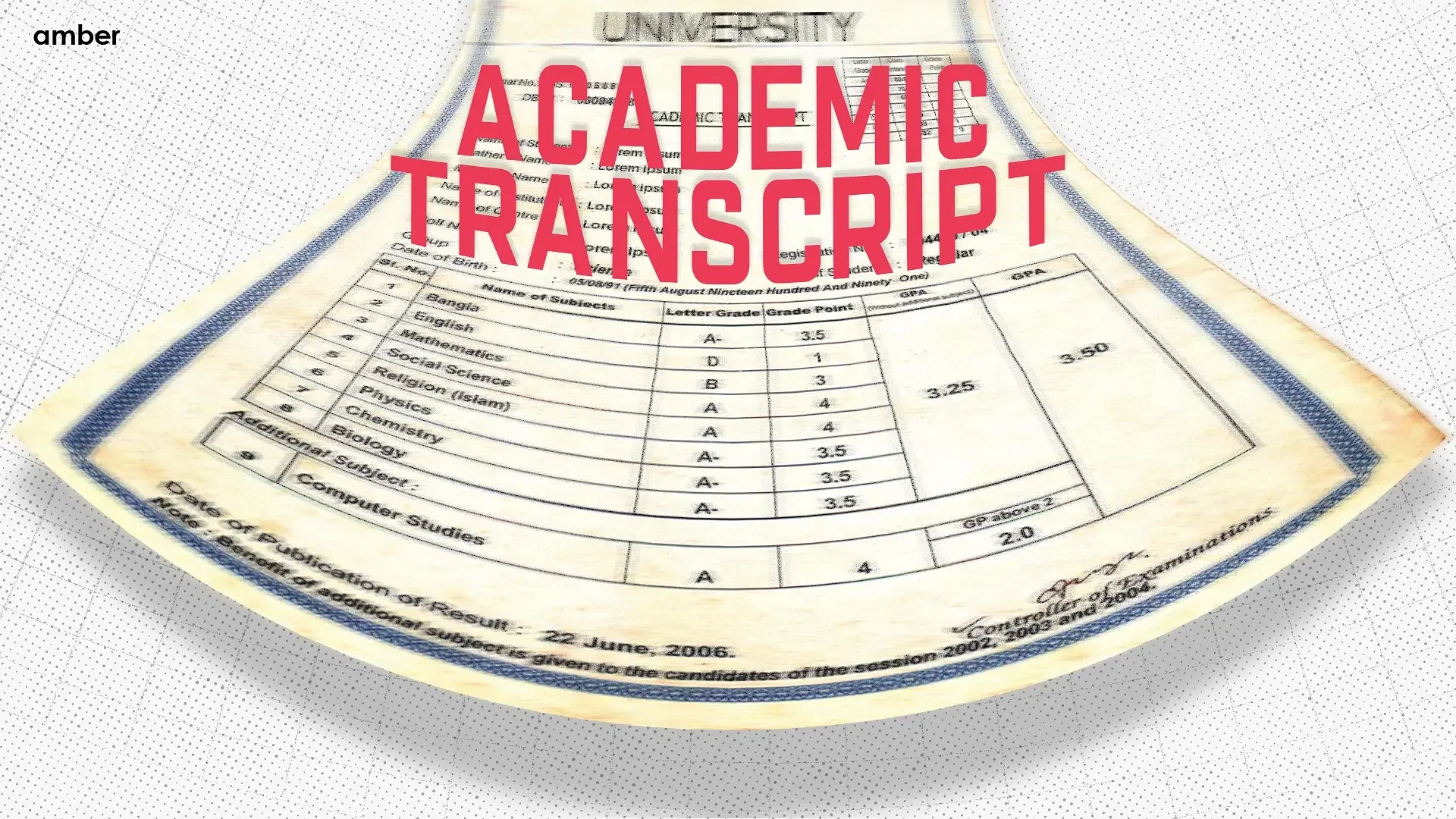 What are Academic Transcripts?