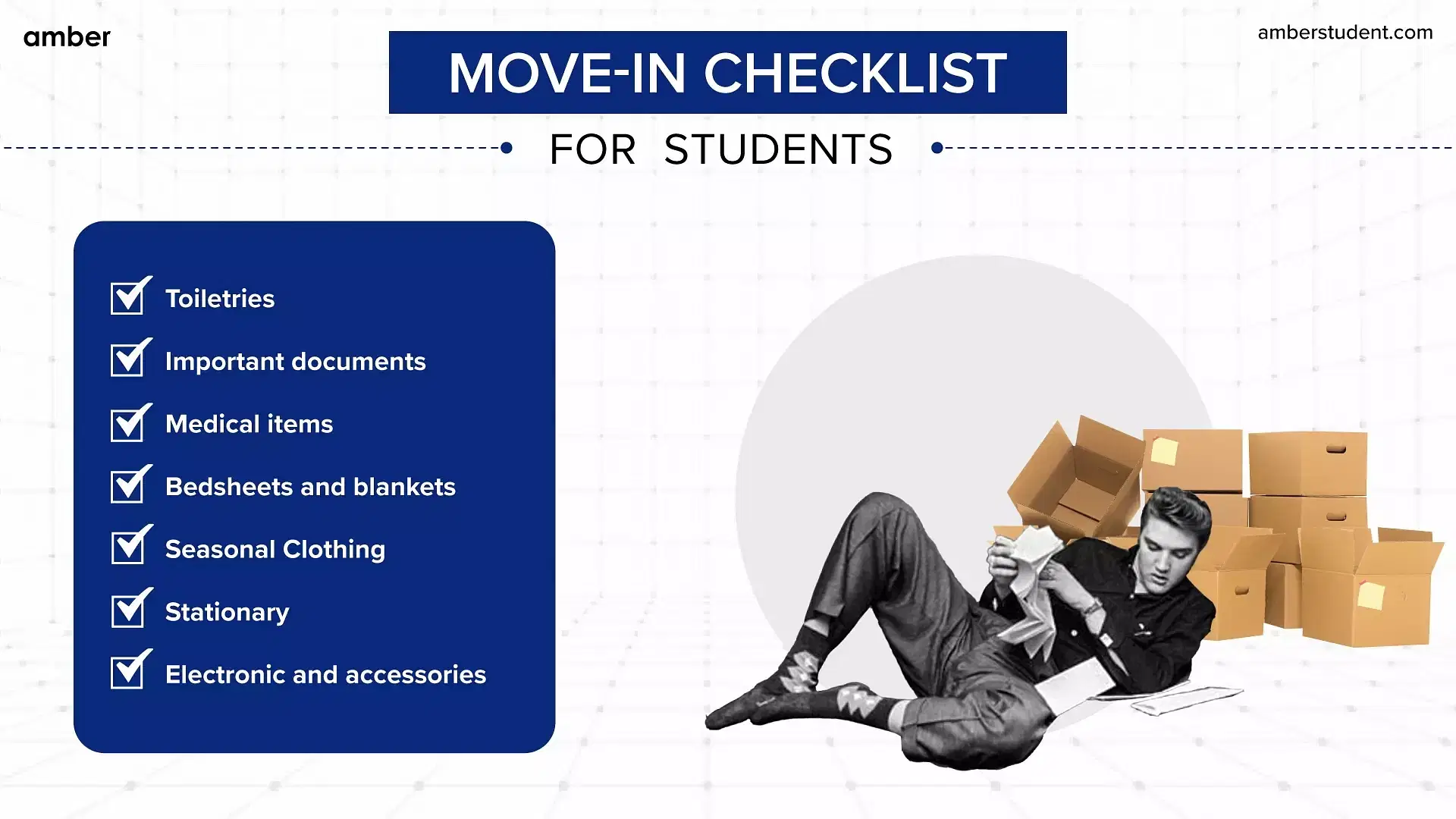 Move in checklist for students